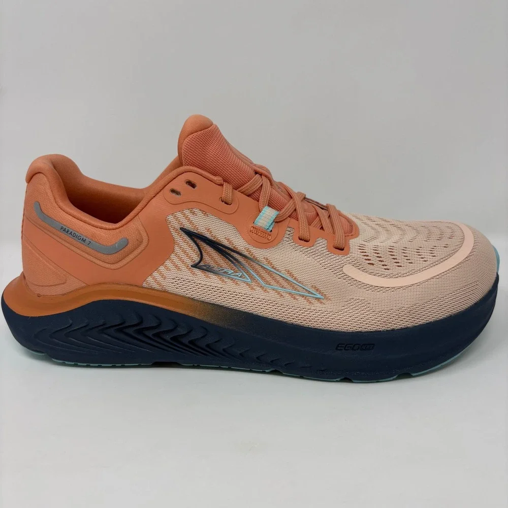 Altra Paradigm 7 Womens Size 9.5 Orange Black Athletic Running Shoes AL0A82CG447